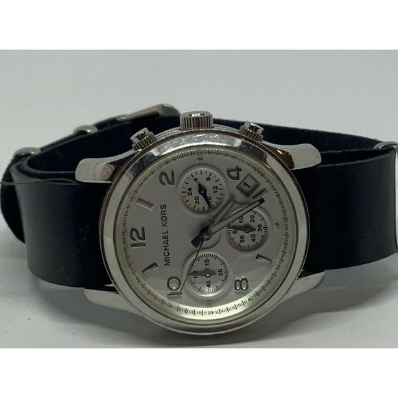 Michael Kors MK5076 Women\'s Black Leather Analog S main image 9